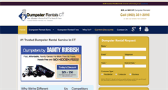 Desktop Screenshot of dumpsterrentalsct.com
