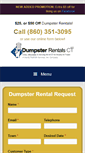Mobile Screenshot of dumpsterrentalsct.com